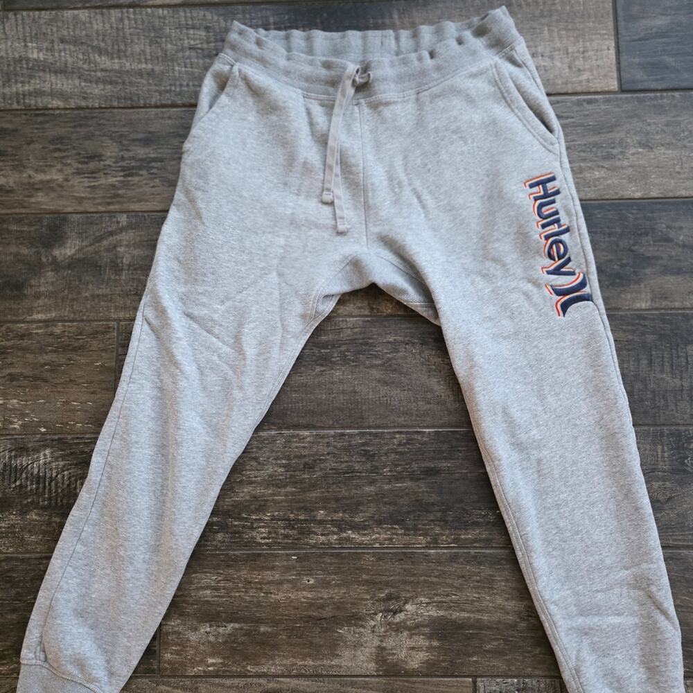#490 Hurley Gray Sweatpants with Logo